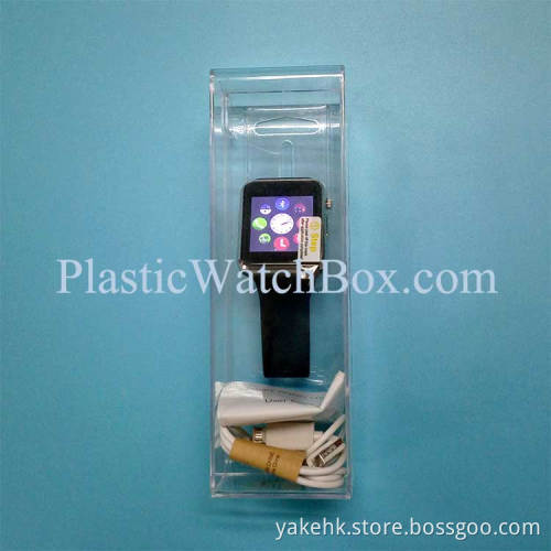 High Quality Smart Watch Clear Display Plastic Storage Box Customize Paper Artwork